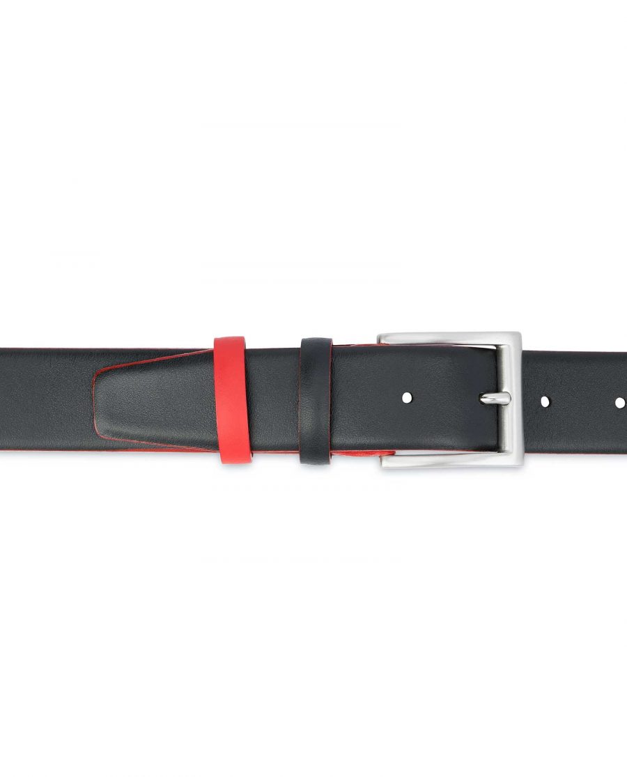 Mens-Designer-Belt-Black-with-Red-On-pants
