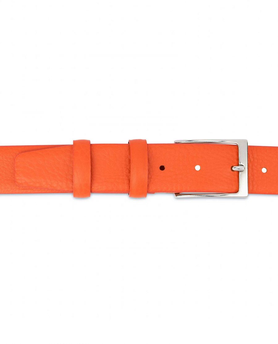 Orange-Leather-Belt-Soft-and-Luxury-On-pants