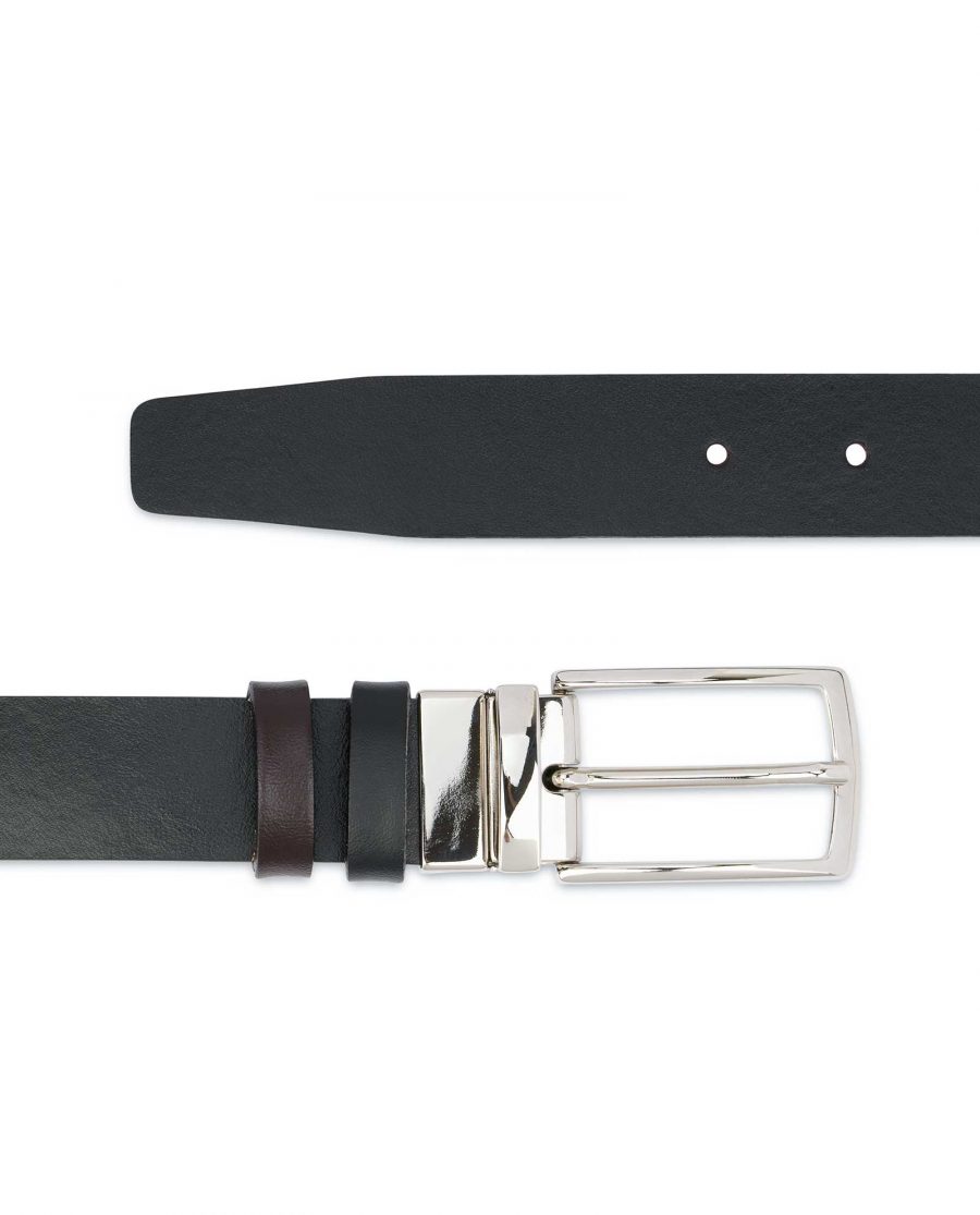Buy Reversible Leather Belt | Men's Black Brown | LeatherBeltsOnline.com