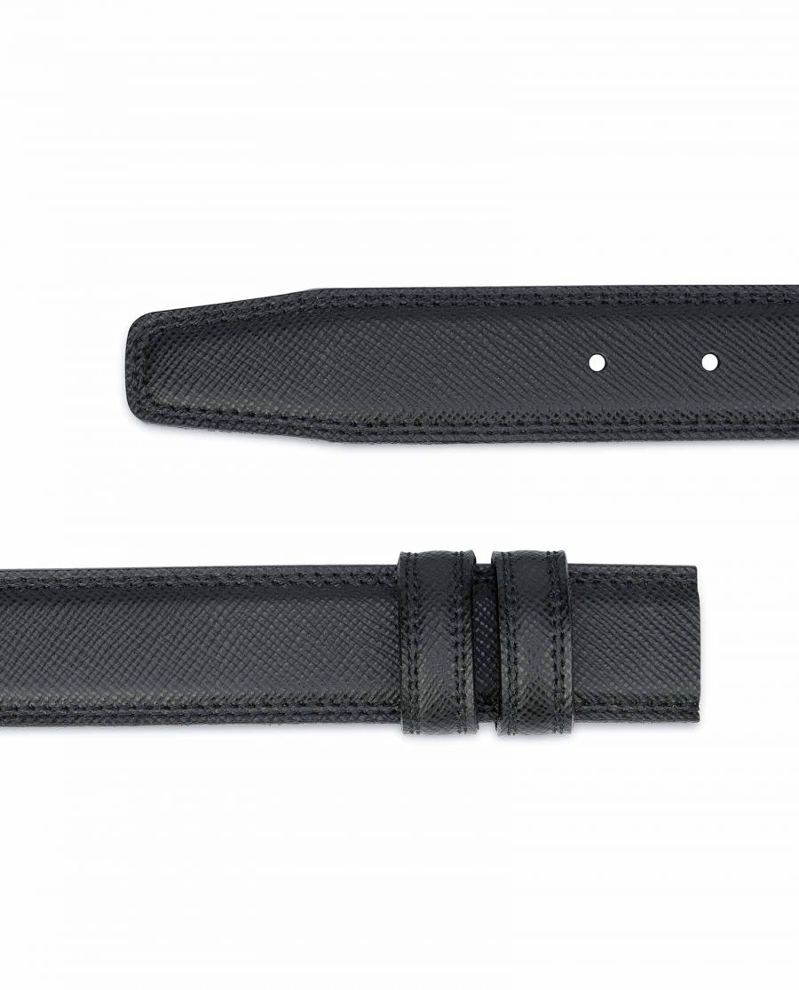 Saffiano-Leather-Belt-Without-Buckle-1-3-8-inch-Capo-Pelle