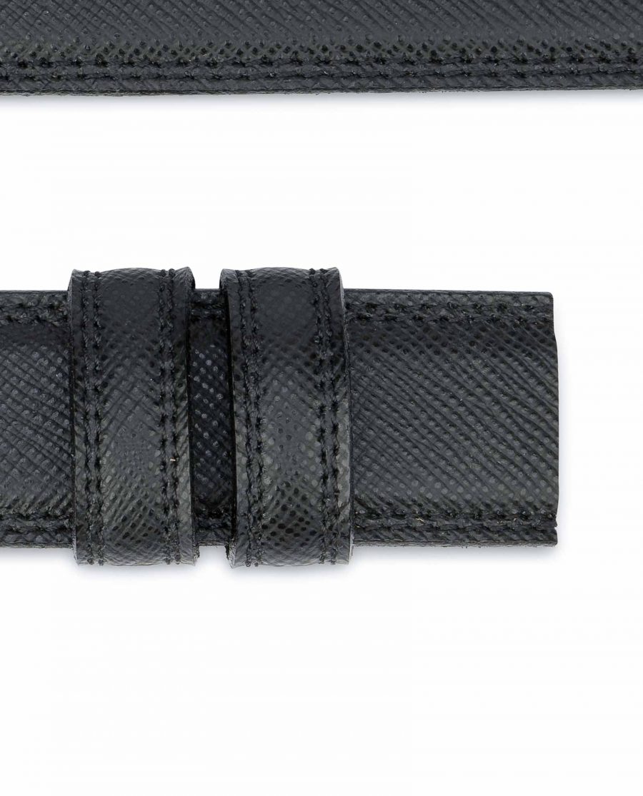 Saffiano-Leather-Belt-Without-Buckle-1-3-8-inch-Loops