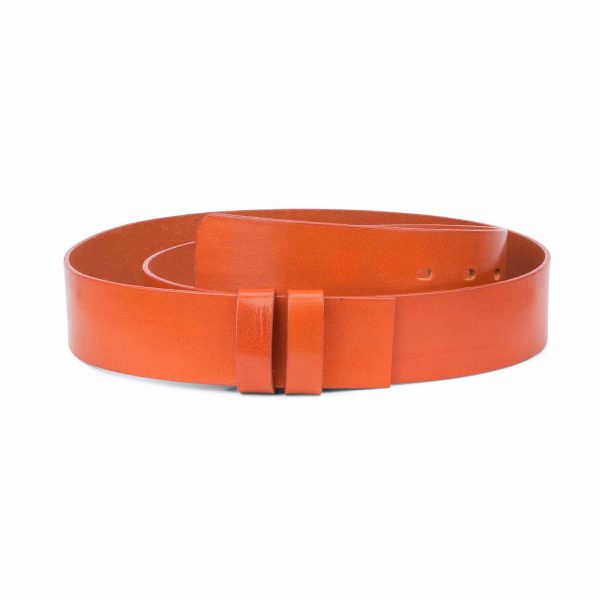 Wide-Belt-No-Buckle-Brown-Veg-Tan-Leather-Replacement