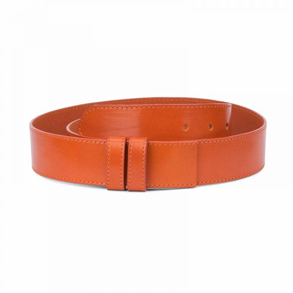 Wide-Belt-Without-Buckle-Vegetable-Tanned-Leather-Replacement-strap