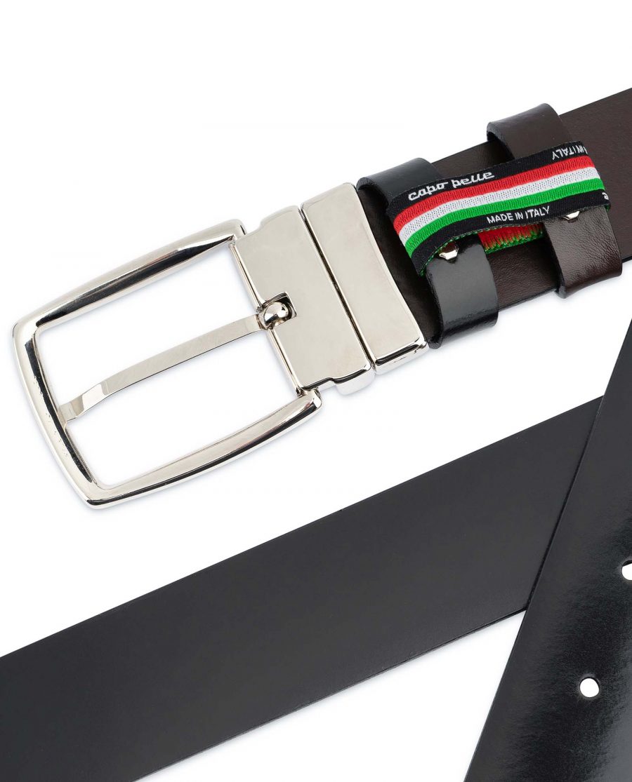 Black-Patent-Leather-Belt-Mens-Reversible-Made-in-Italy