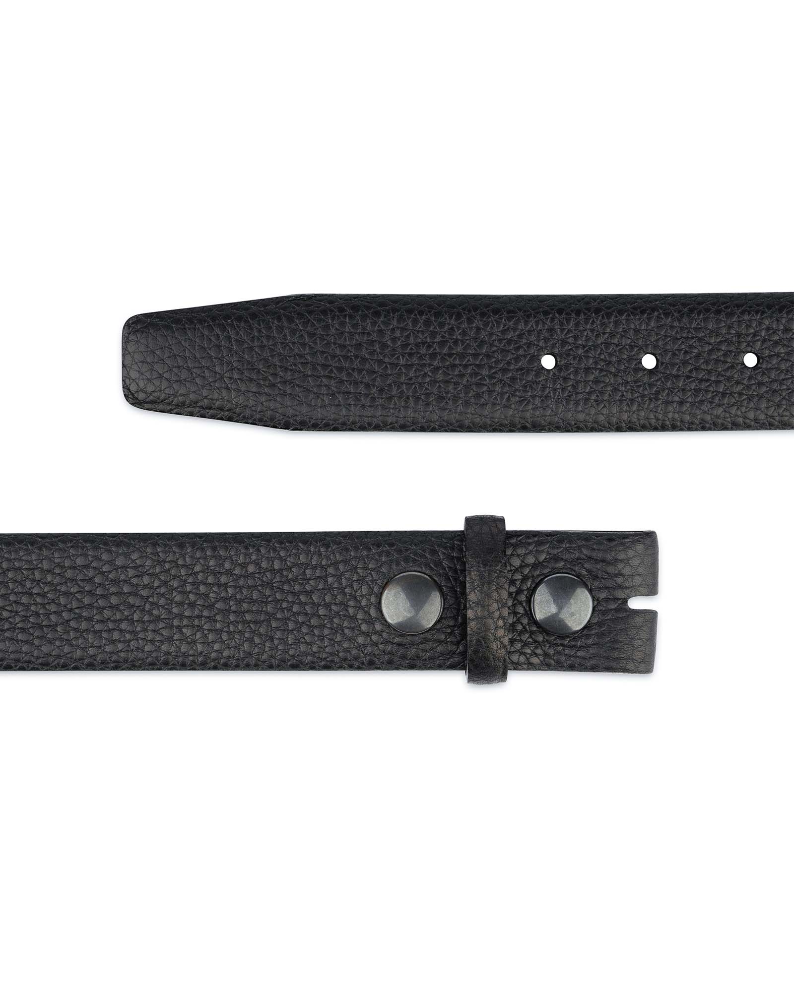 Buy Men's Pebbled Leather Belt | No buckle | LeatherBeltsOnline.com