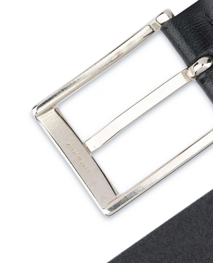 Mens-Black-Leather-Belt-With-Silver-Buckle-Nickel
