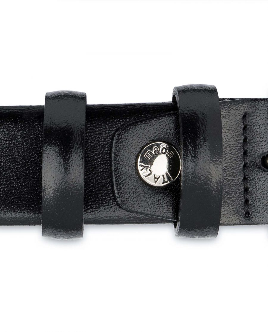 Mens-Black-Leather-Belt-With-Silver-Buckle-Screw