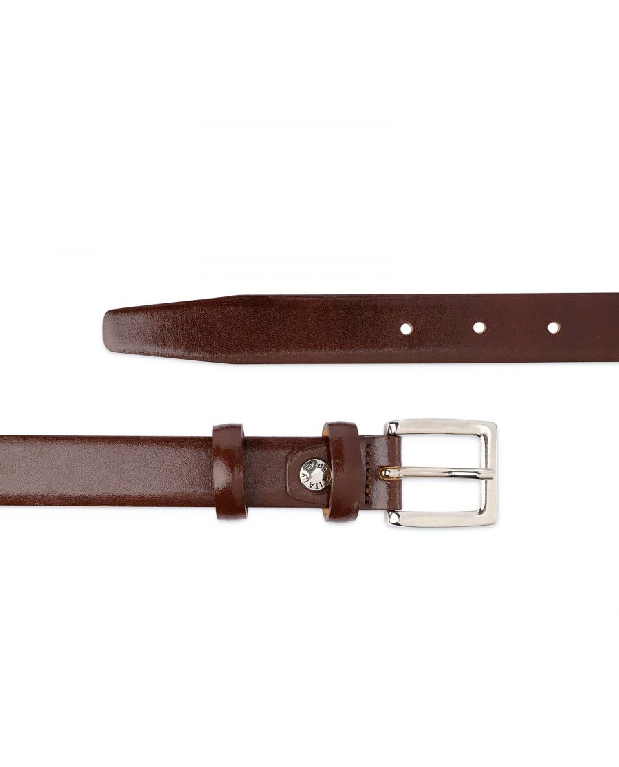 Buy Men's Brown Leather Dress Belt | LeatherBeltsOnline.com