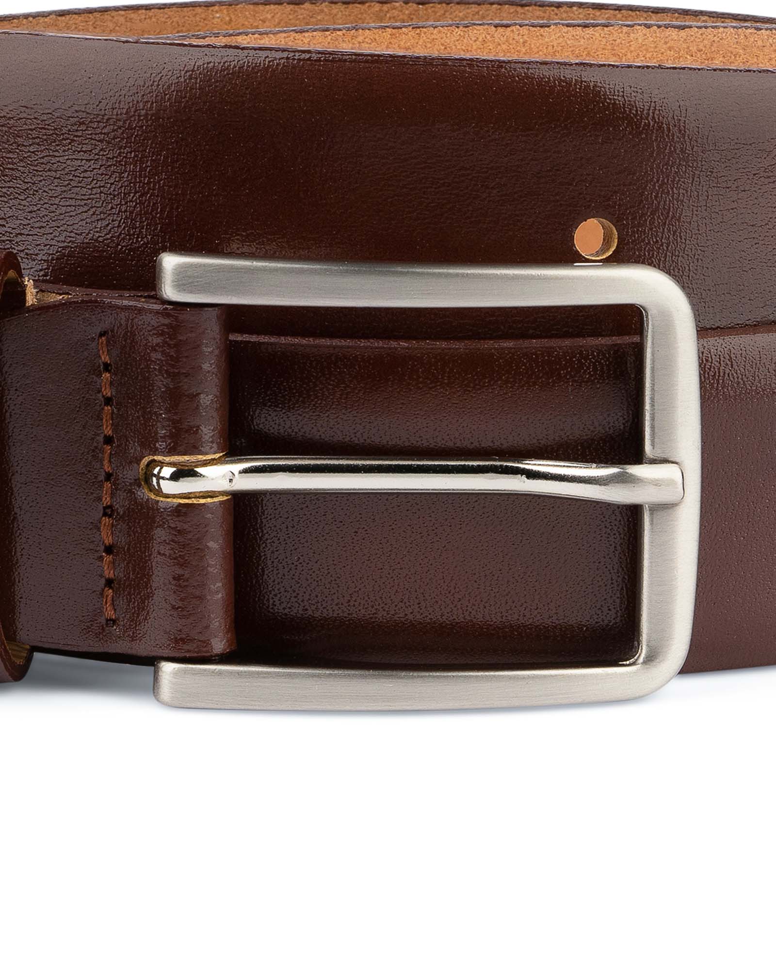 Buy Men's Cognac Belt | Genuine Leather | LeatherBeltsOnline.com