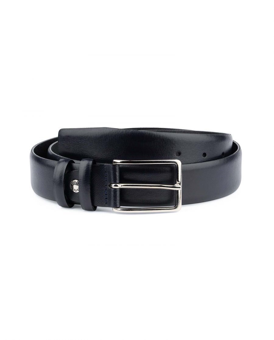 Buy Men's Navy Belt | Dark Blue Leather | LeatherBeltsOnline.com