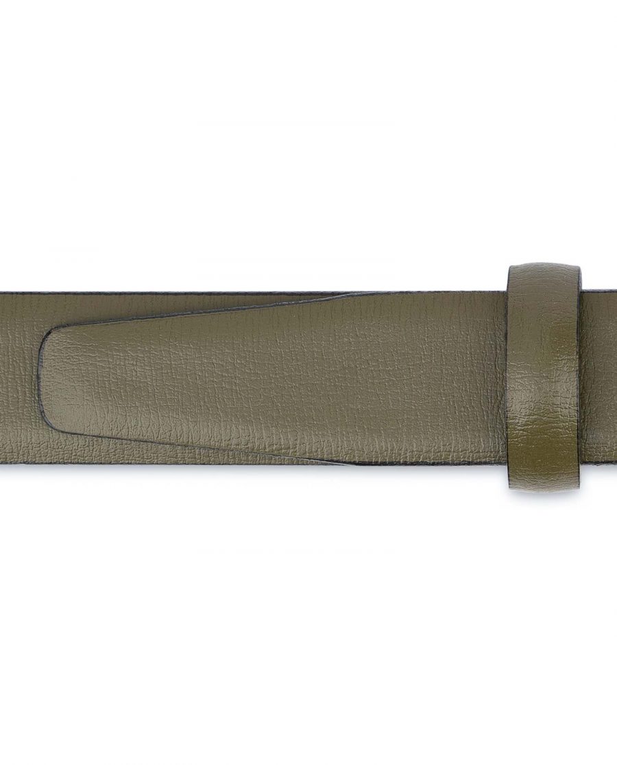 Olive-Green-Belt-For-Dresses-1-inch-Leather-Loops