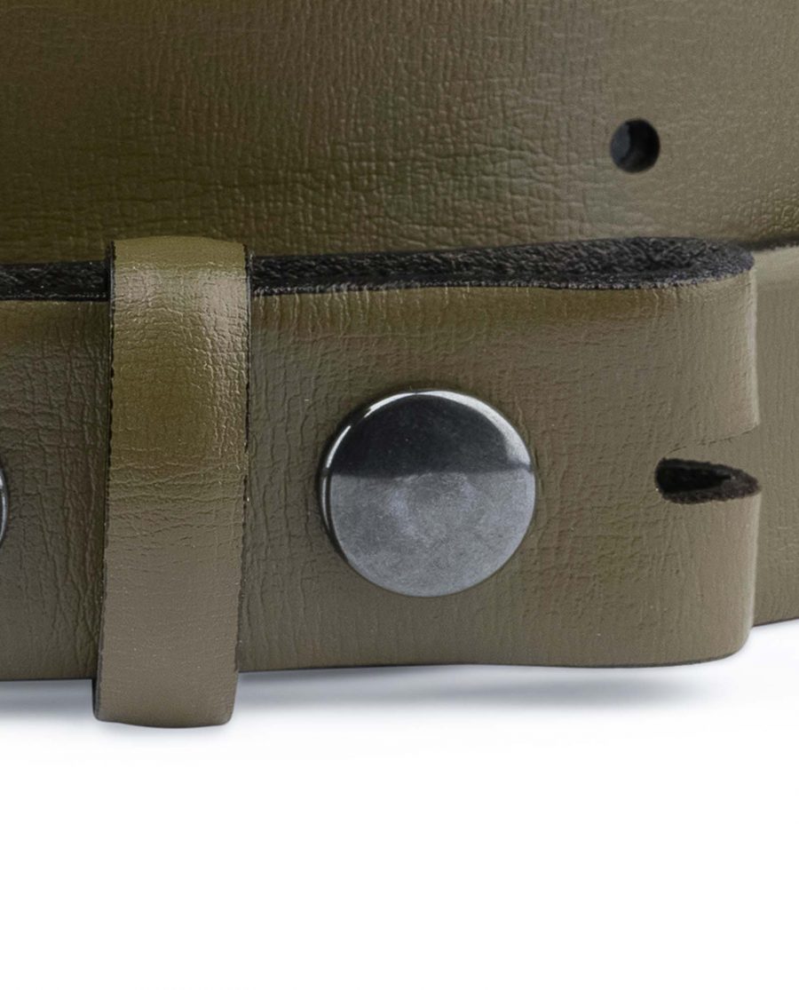 Olive-Green-Belt-Without-Buckle-Snap-on-30-mm-Attachment