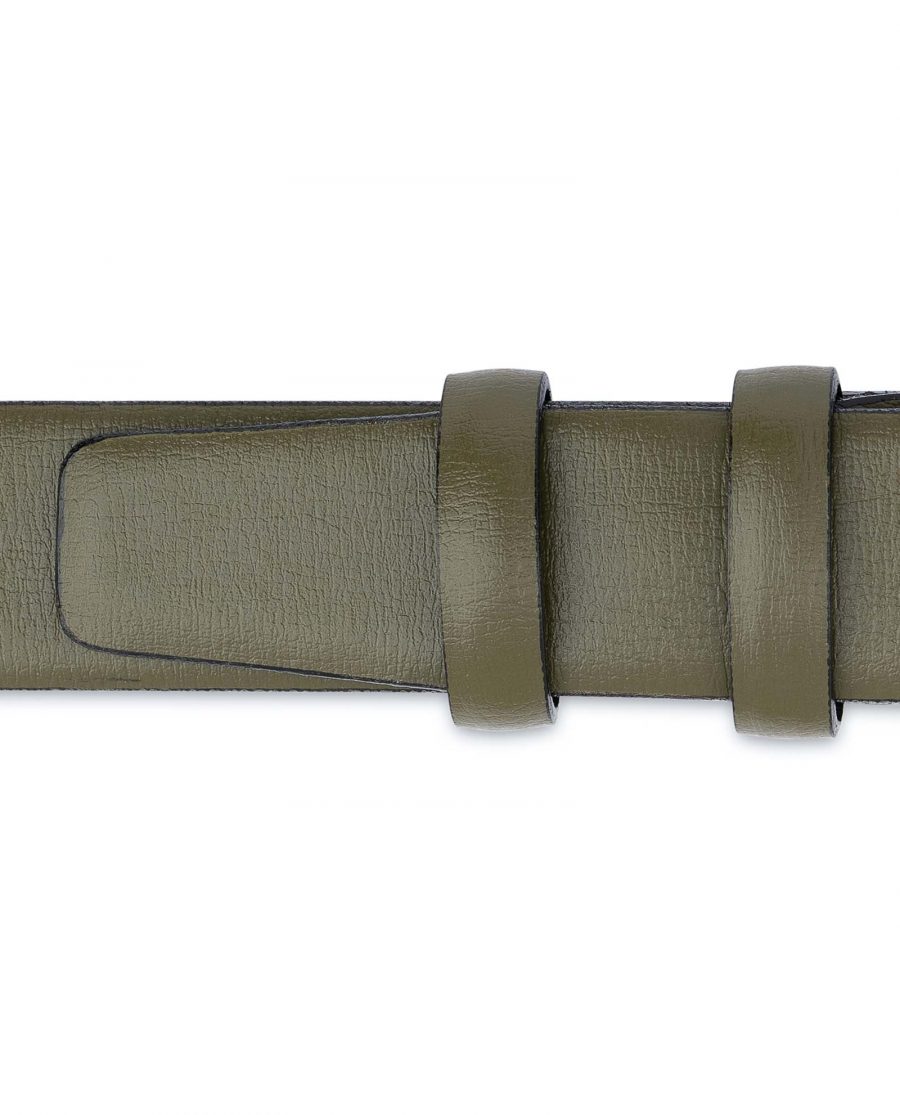 Olive-Green-Leather-Belt-Mens-1-1-8-inch-Loop