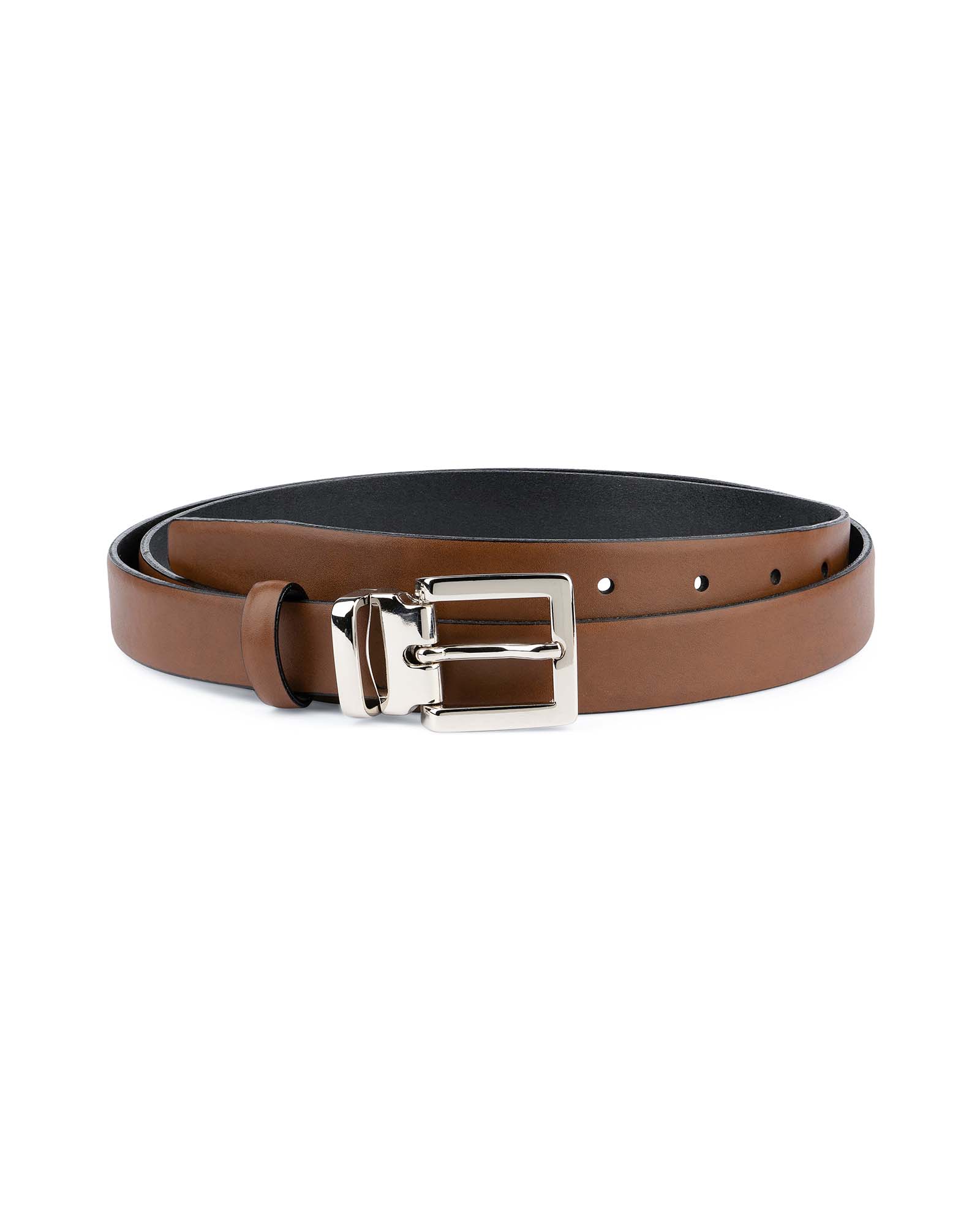Buy Women's Tan Leather Belt | Brown 1 inch Wide | Capo Pelle