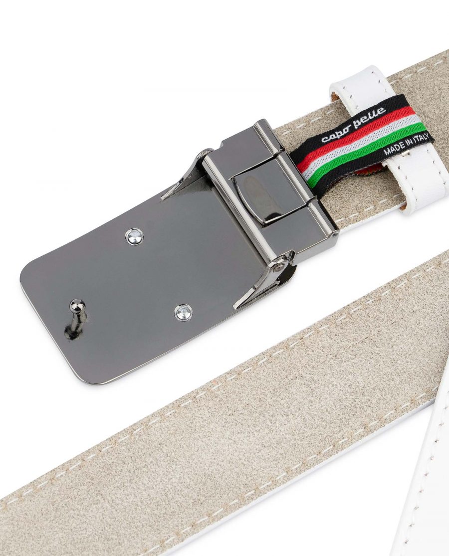 White-Leather-Belt-With-Black-Buckle-Gunmetal-buckle