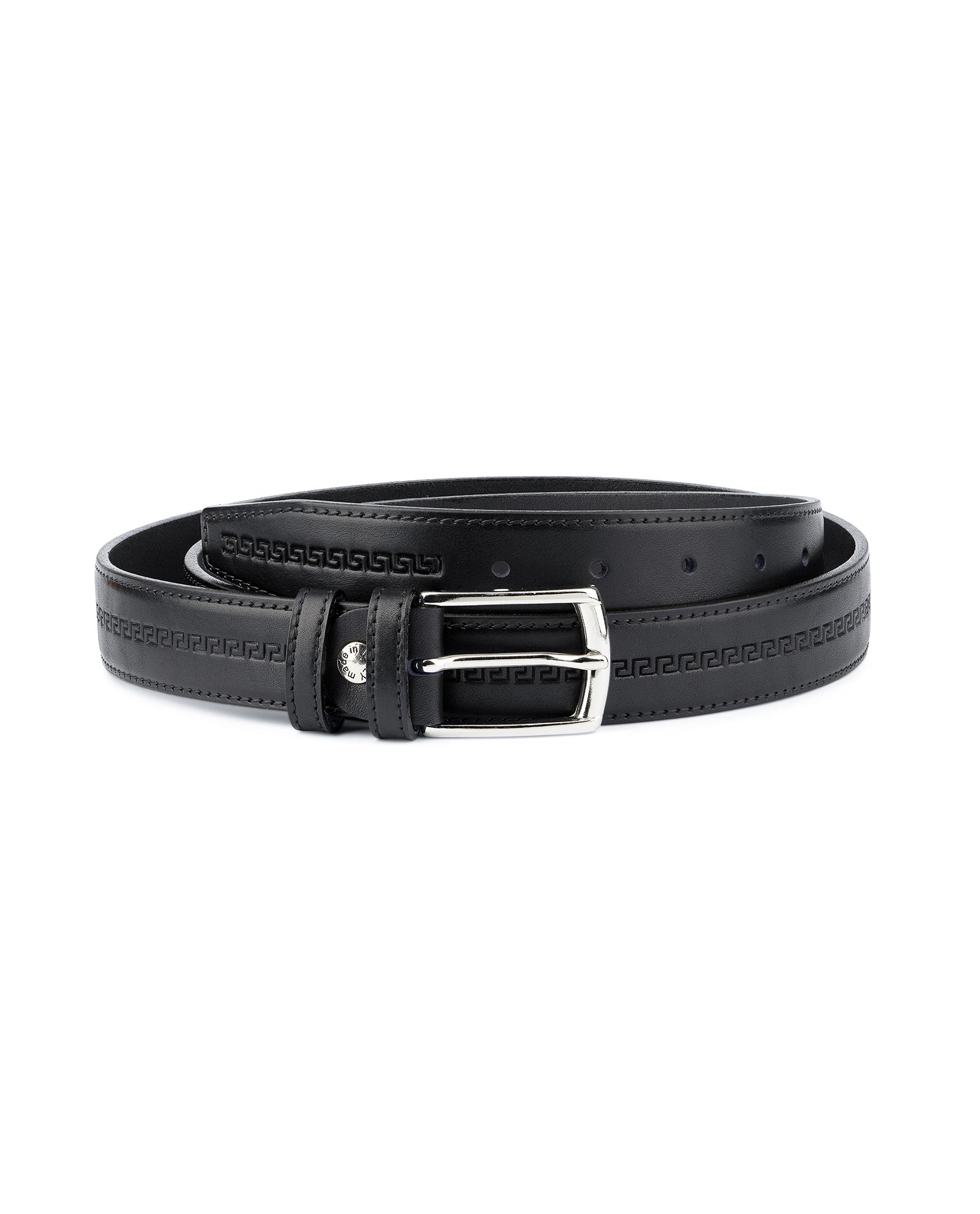Buy Mens Leather Belt | Black Full Grain | LeatherBeltsOnline.com