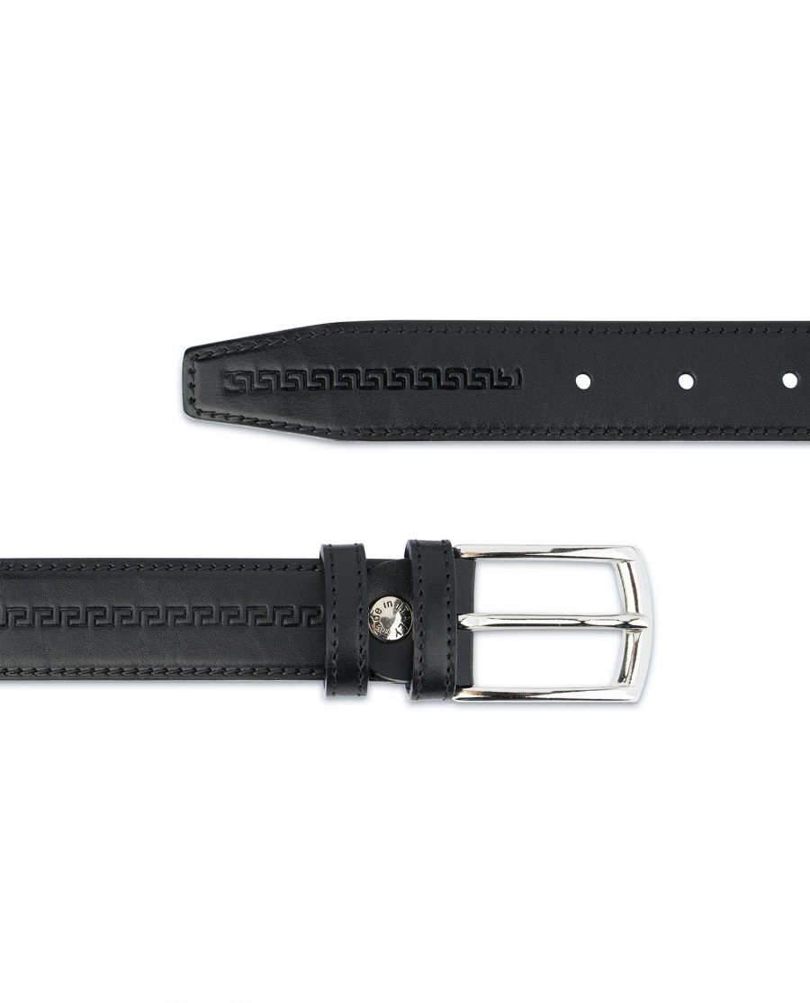 Buy Mens Leather Belt | Black Full Grain | LeatherBeltsOnline.com