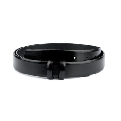 Black Mens Belt for Buckles 1 1 8 inch Capo Pelle
