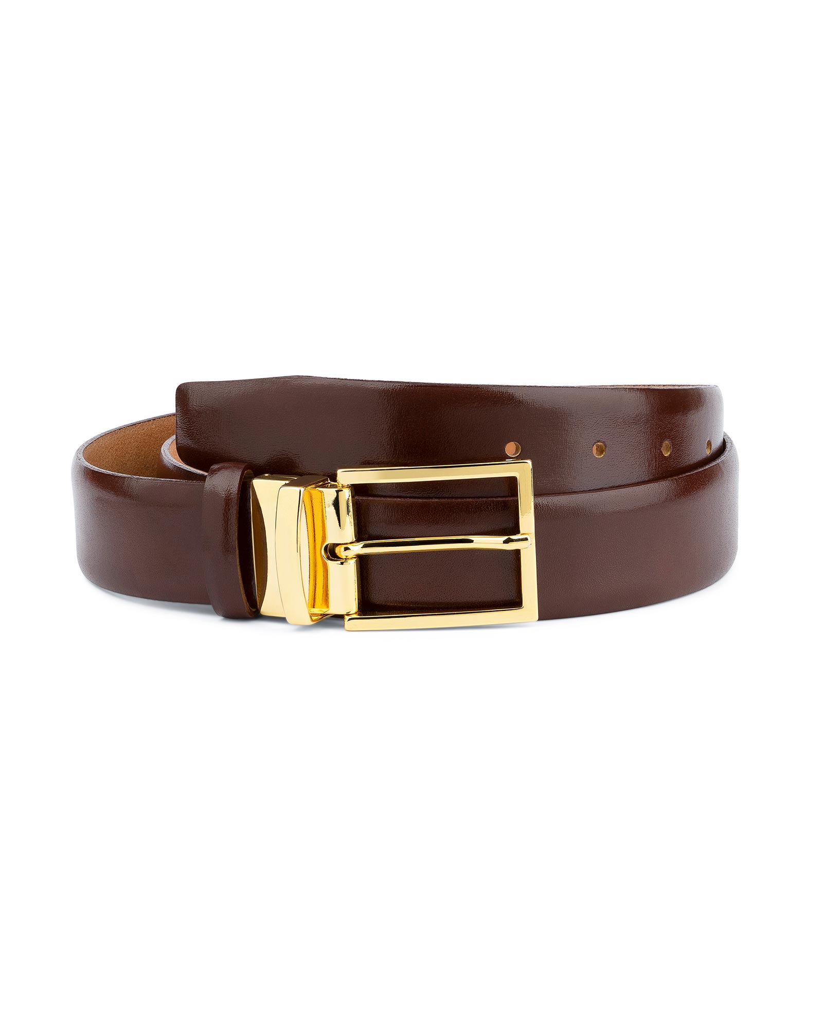 Buy Brown Belt With Gold Buckle | For 