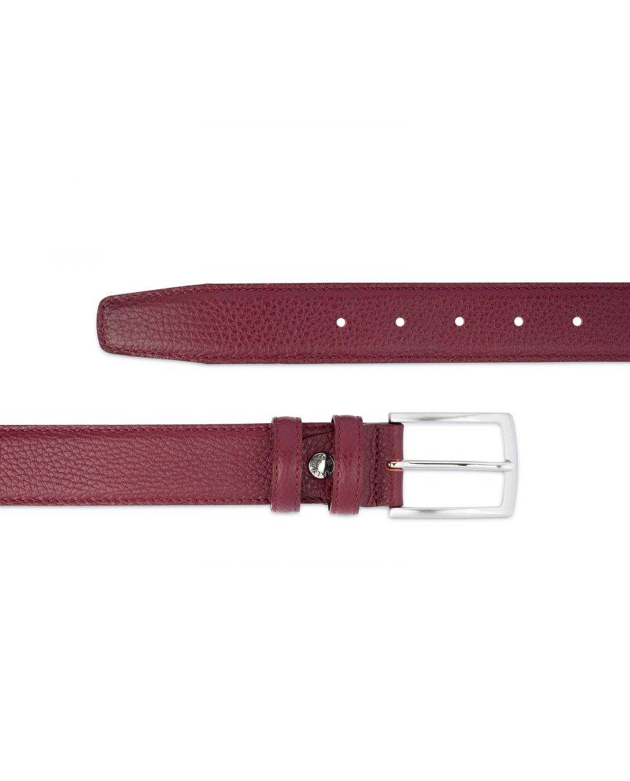 Buy Burgundy Belt For Men | Genuine Leather | LeatherBeltsOnline.com