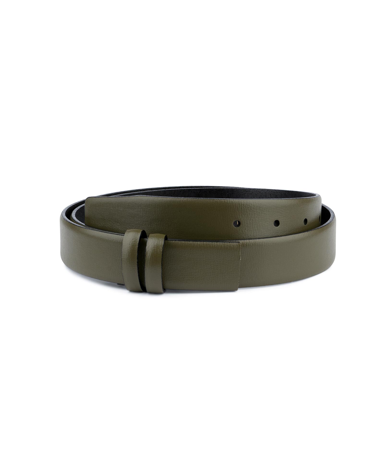 Buy Oliver Green Belt Without Buckle | Genuine Leather | Capo Pelle