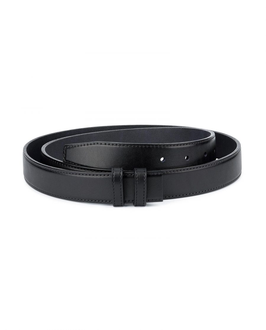 Buy Full Grain Leather Belt Strap | Black Adjustable ...