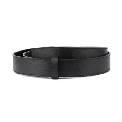 Black Leather Strap for Mens Automatic Belt 1