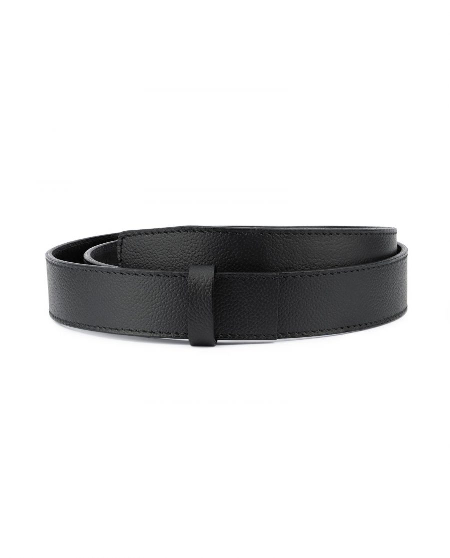 Black Leather Strap for Mens Automatic Belt 1