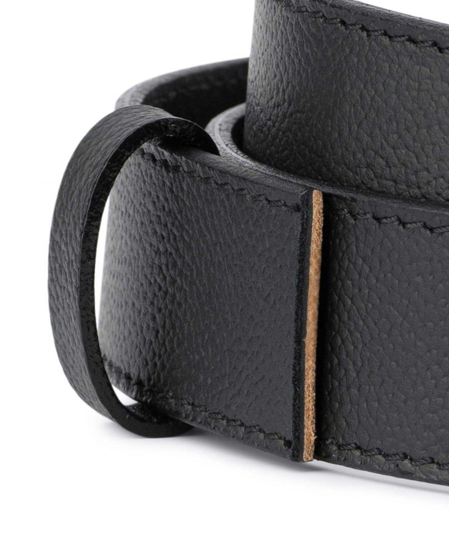 Black Leather Strap for Mens Automatic Belt 2