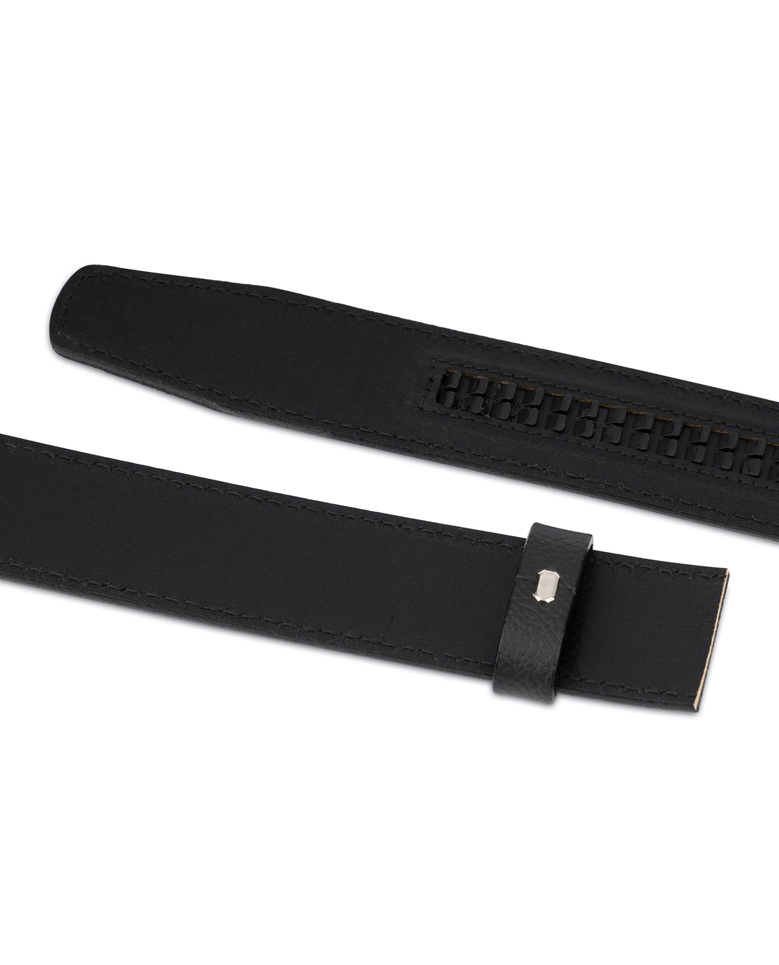 Buy Black Leather Strap for Men's Automatic Belt | LeatherBeltsOnline.com
