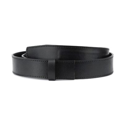 Black Leather Strap for Ratchet Belt 1