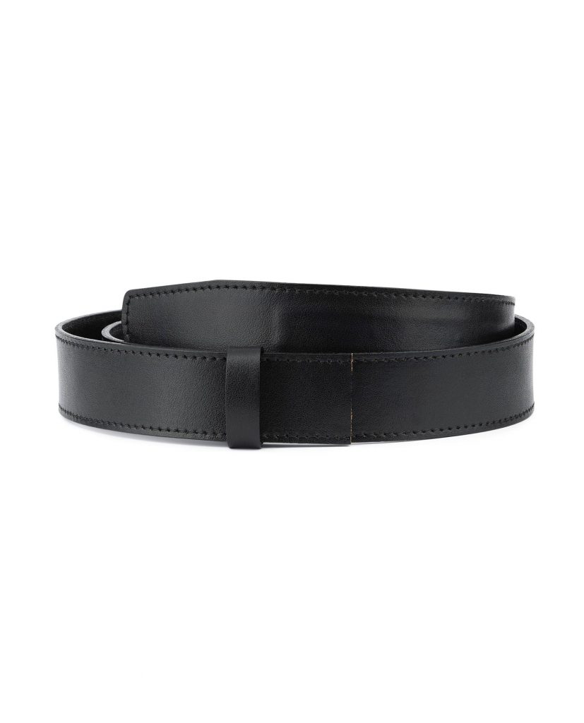 Buy Black Leather Strap for Ratchet Belt | LeatherBeltsOnline.com