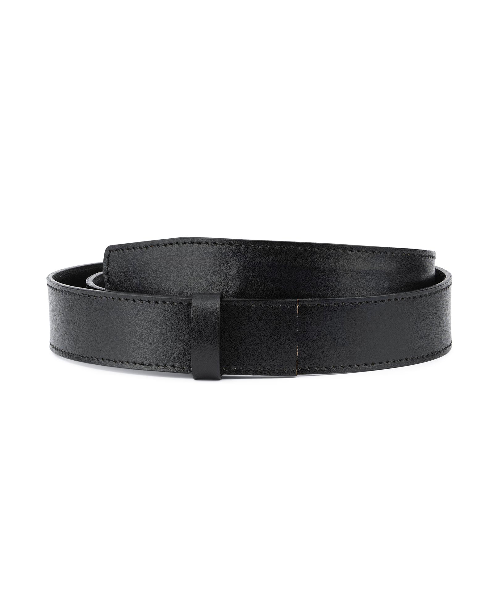 Ratchet Mens Belt Replacement Strap For Automatic Buckle Black Genuine ...