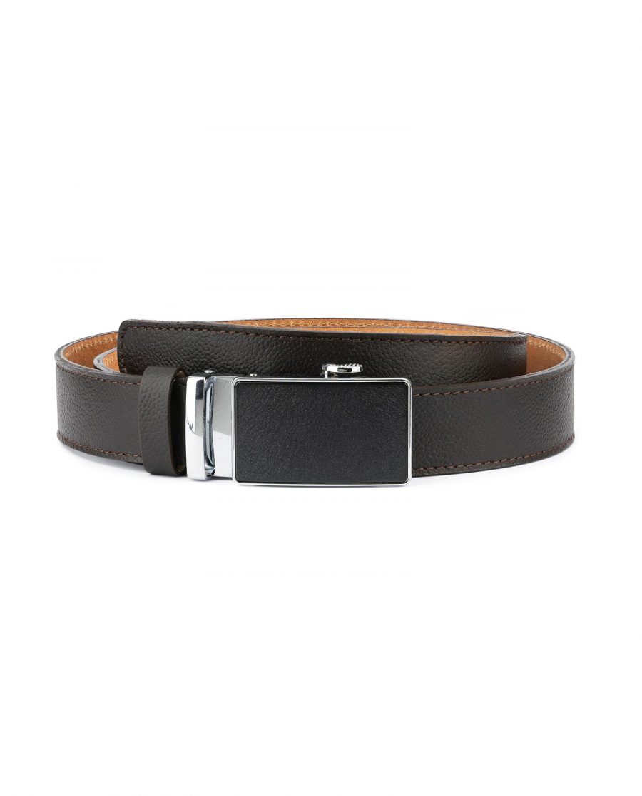 Brown Automatic Buckle Belt for Men 1