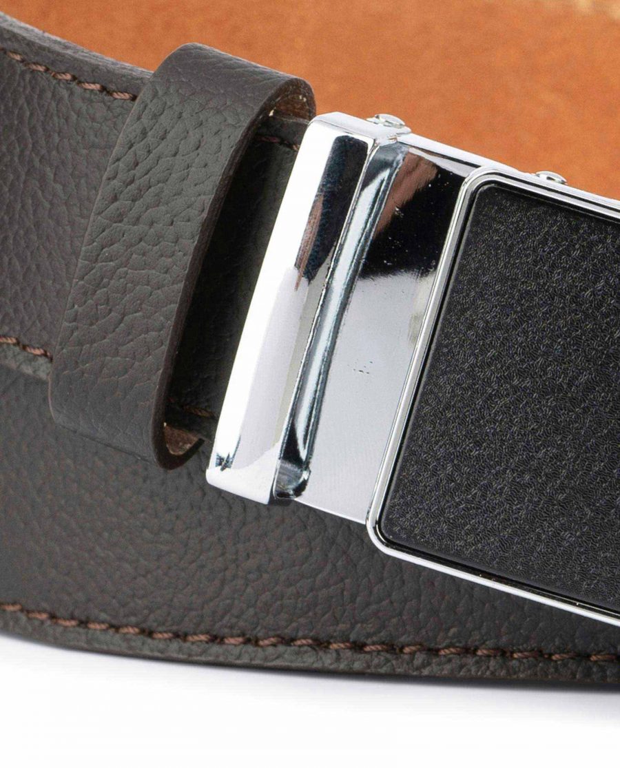 Brown Automatic Buckle Belt for Men 2