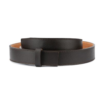 Brown Leather Strap for Mens Slide Belt 1