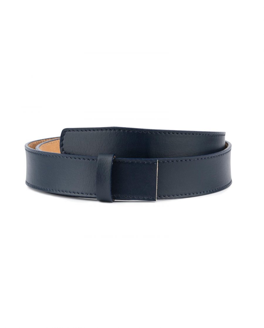 Dark Blue Leather Strap for Ratchet Belt 1