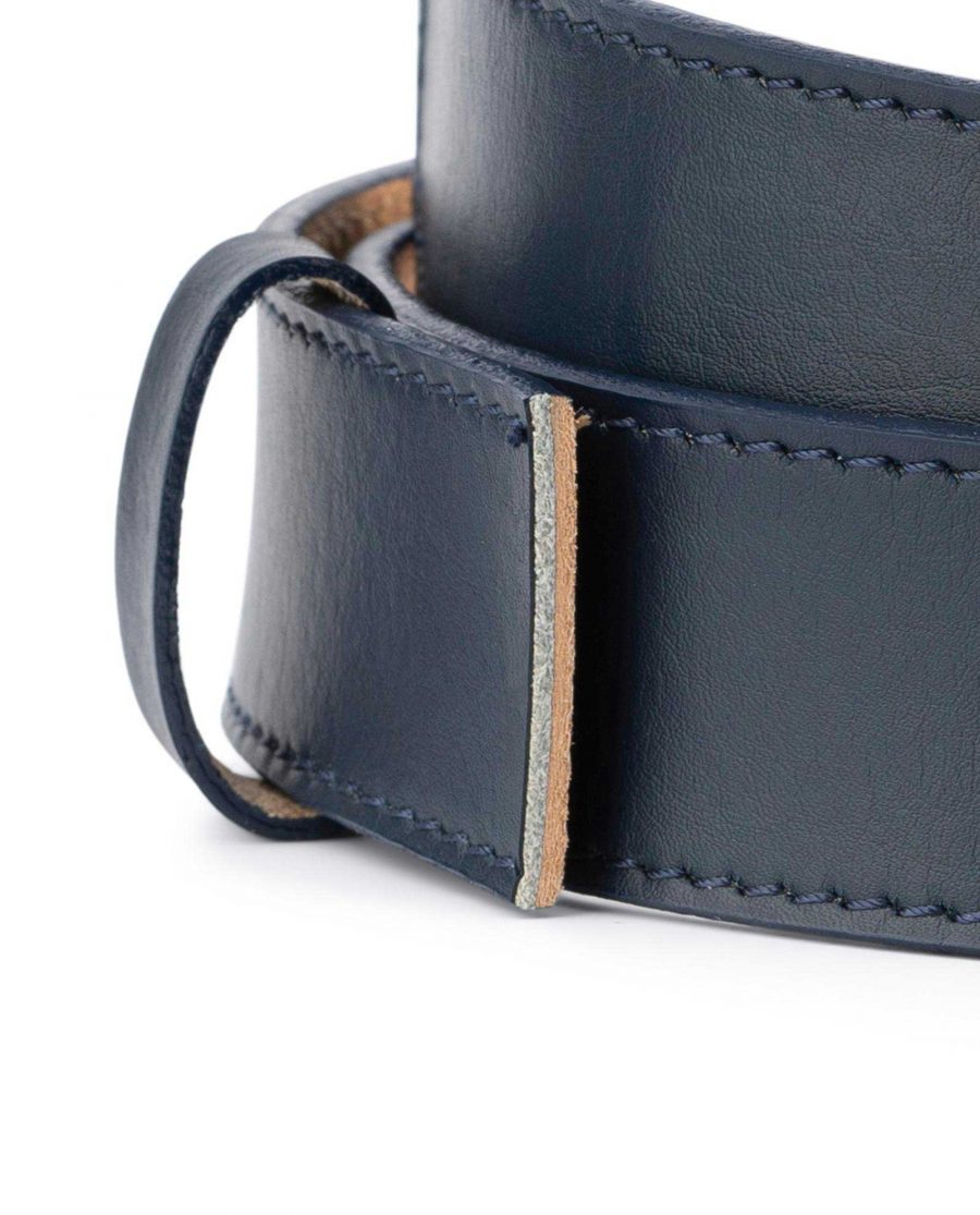 Dark Blue Leather Strap for Ratchet Belt 2