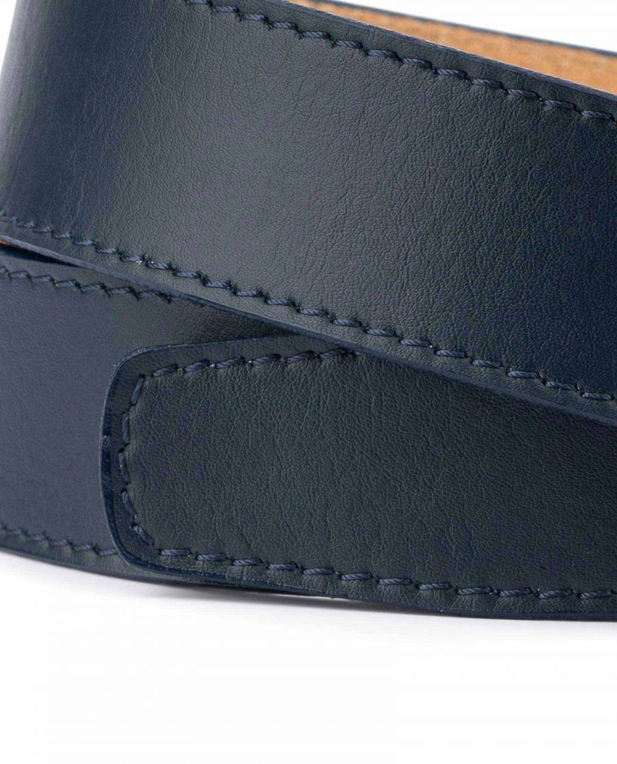 Buy Dark Blue Leather Strap for Ratchet Belt | LeatherBeltsOnline.com