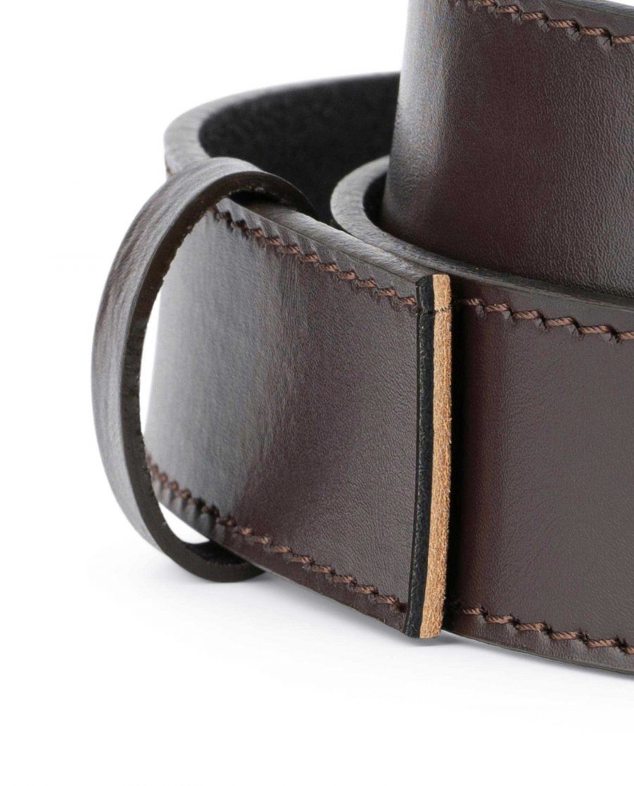 Dark Brown Leather Strap for Ratchet Belt 2
