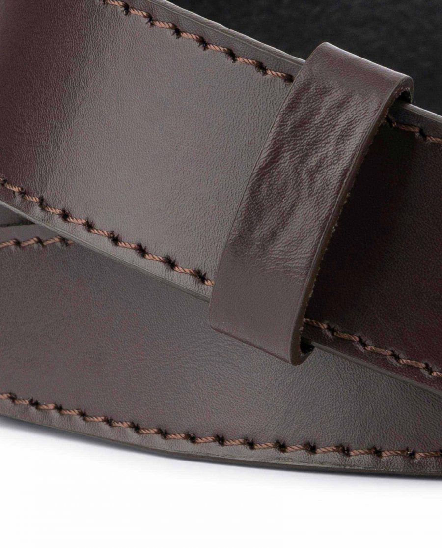 Dark Brown Leather Strap for Ratchet Belt 4