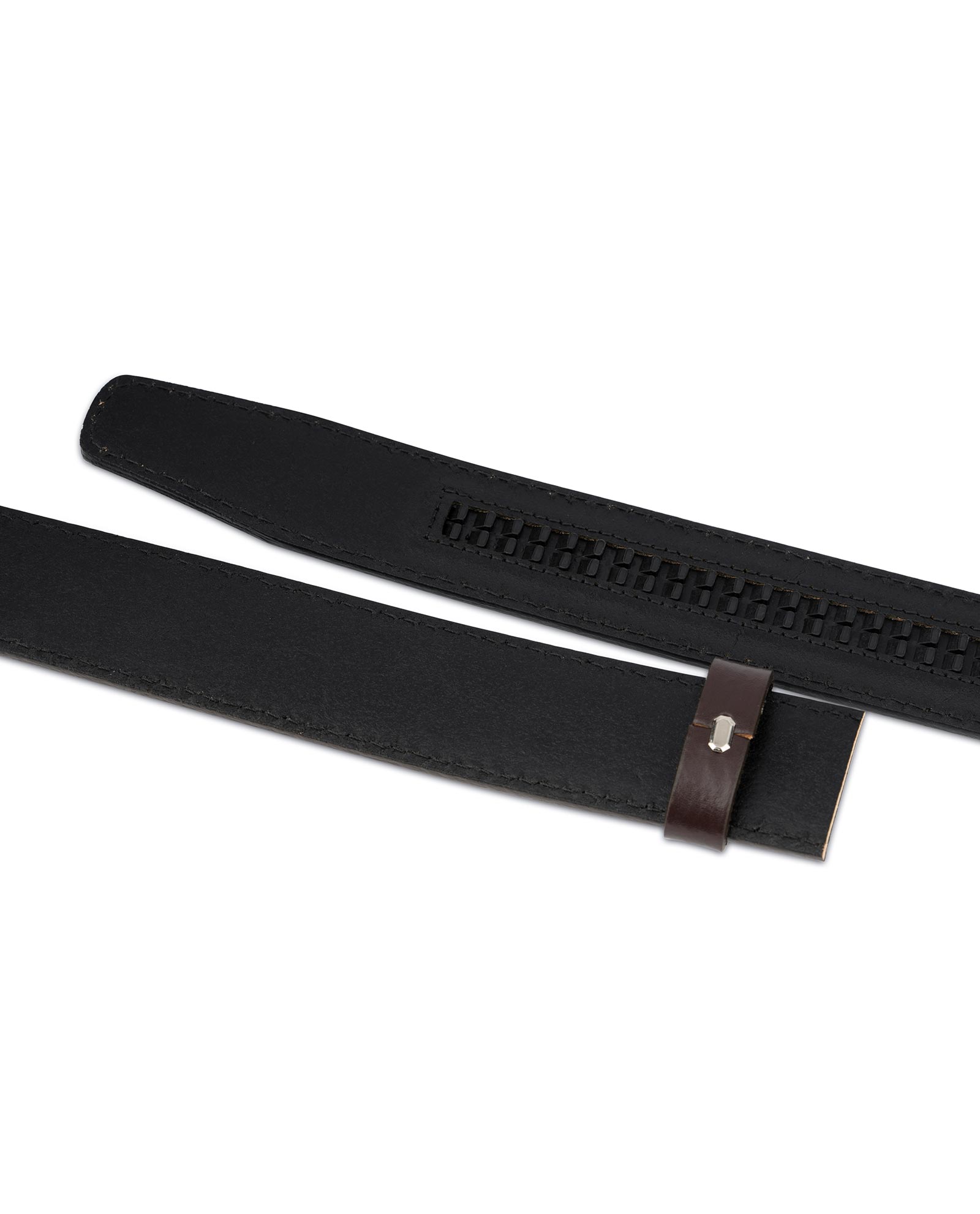 Buy Dark Brown Leather Strap for Ratchet Belt | LeatherBeltsOnline.com