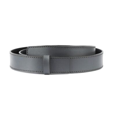 Grey Leather Strap for Ratchet Belt 1