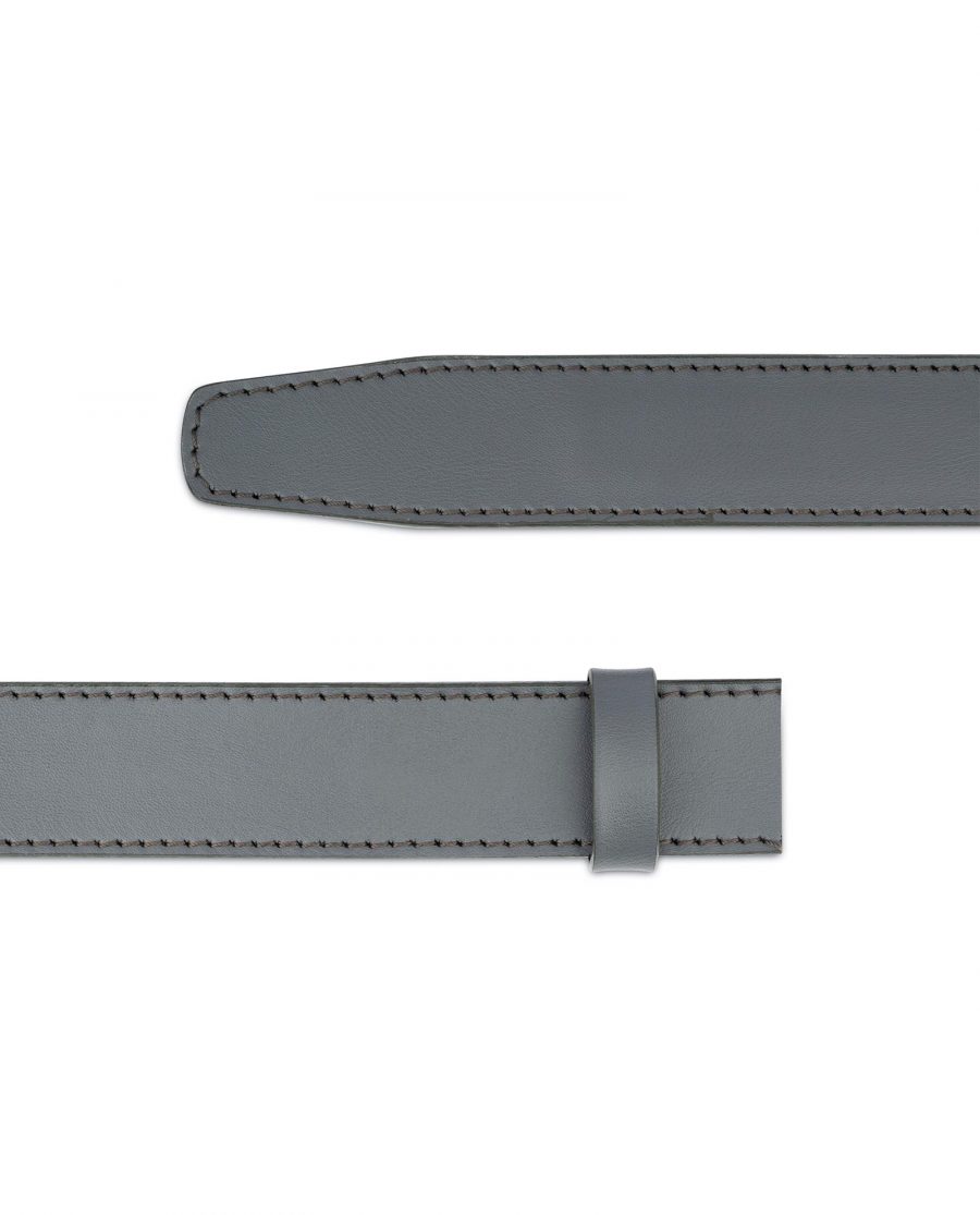 Grey Leather Strap for Ratchet Belt 5