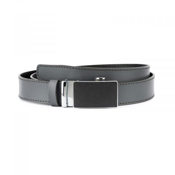 Mens Grey Belt with Slide Buckle 1