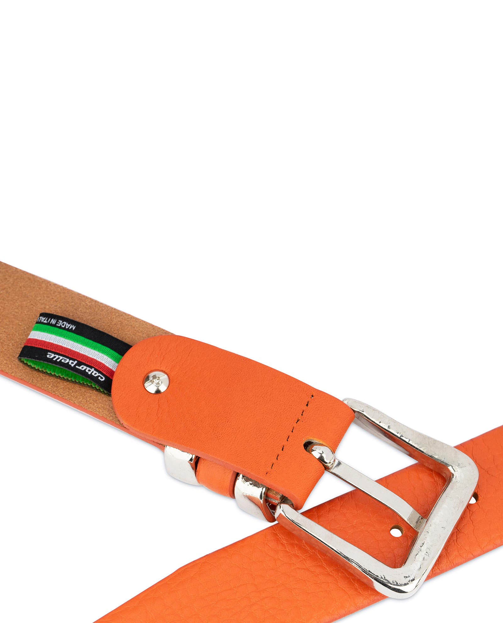 Men's Orange Belt with Western Buckle 38 / 95 cm - Orange | Capo Pelle