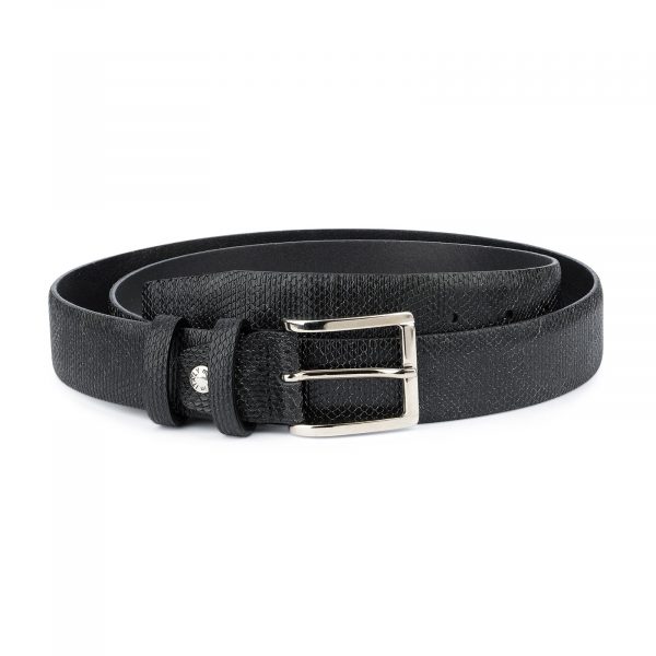Double-Bar Saffiano Leather Stretch Belt - White House Black Market