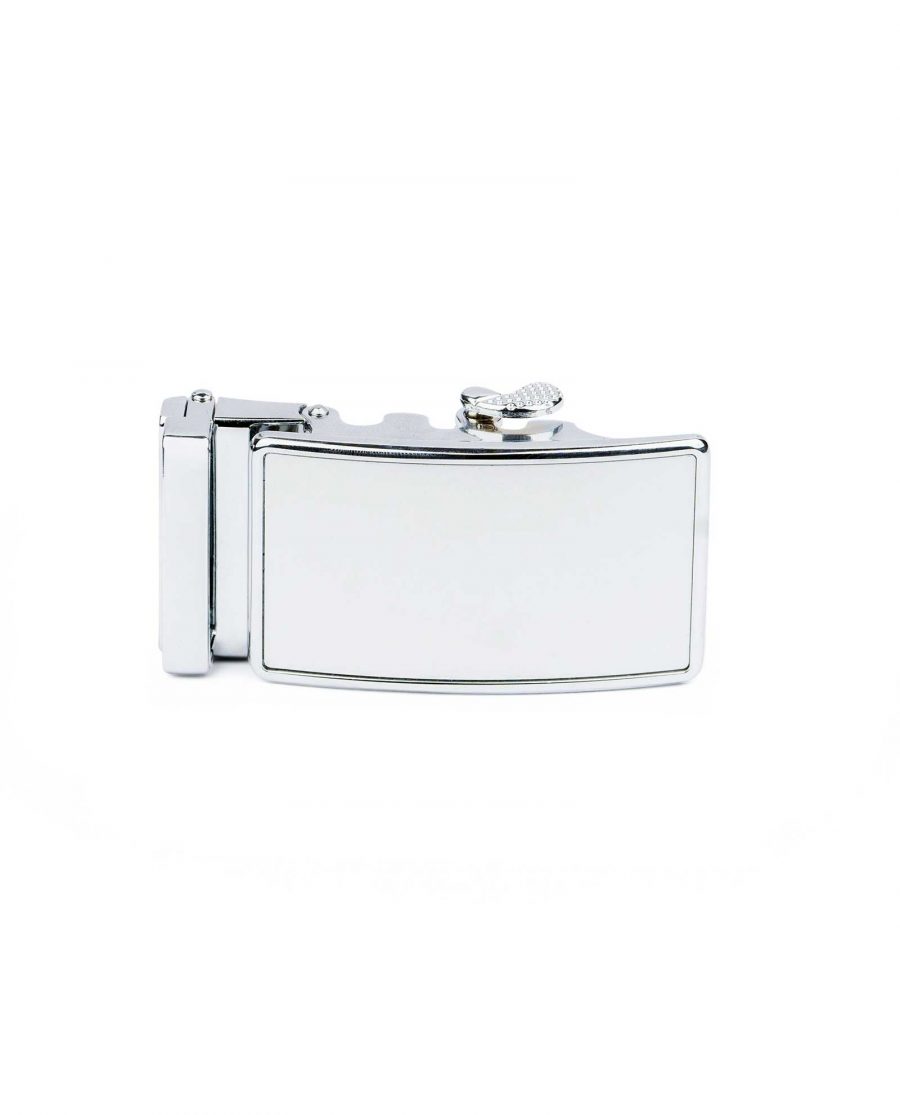 White Automatic Belt Buckle 1