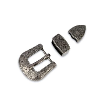 small womens western belt buckle 3 piece set 3