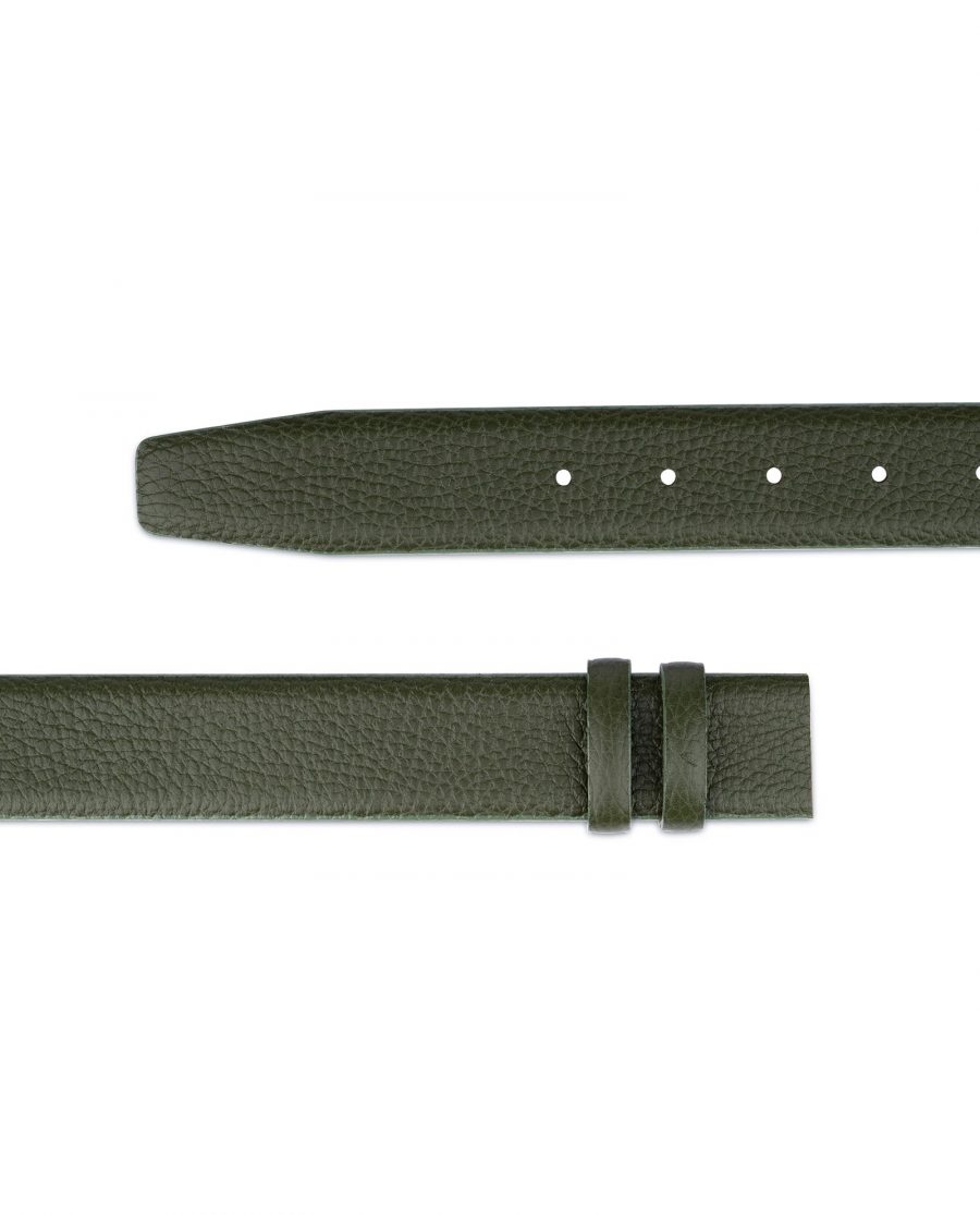 British Racing Green Leather Belt Strap 35 mm 4